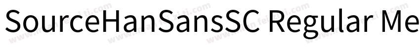 SourceHanSansSC Regular Medium字体转换